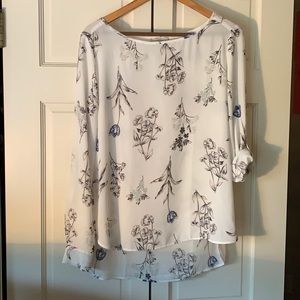 Loft floral blouse
